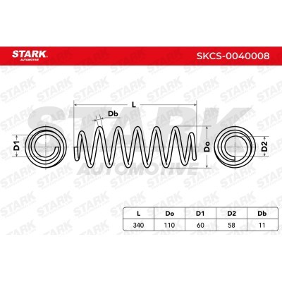 Suspension Spring Stark SKCS-0040008 SKCS-0040008 - photo 6