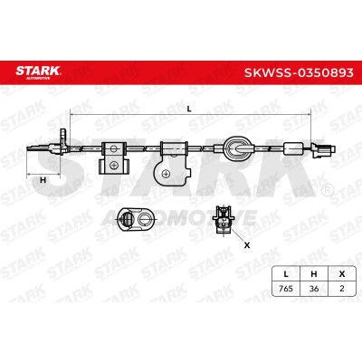 ABS Sensor Stark SKWSS-0350893 SKWSS-0350893 - photo 6