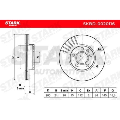 Brake Disc Stark SKBD-0020116 SKBD-0020116 - photo 5