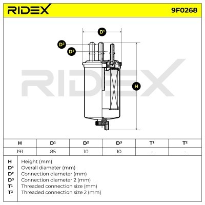 Fuel Filter RIDEX 9F0268 9F0268 - photo 6