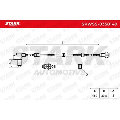 ABS Sensor Stark SKWSS-0350149 SKWSS-0350149 - photo 5