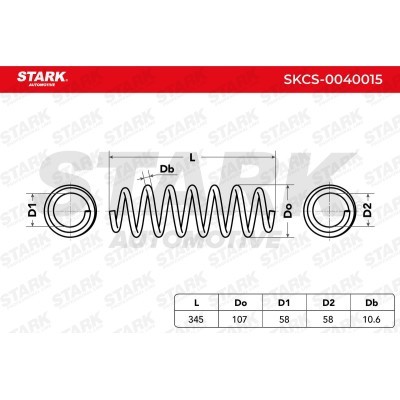 Suspension Spring Stark SKCS-0040015 SKCS-0040015 - photo 5