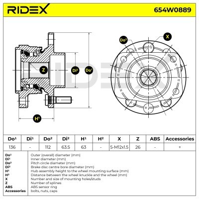 Wheel Bearing RIDEX 654W0889 654W0889 - photo 6