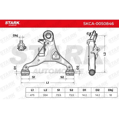 Control Arm Stark SKCA-0050846 SKCA-0050846 - photo 6