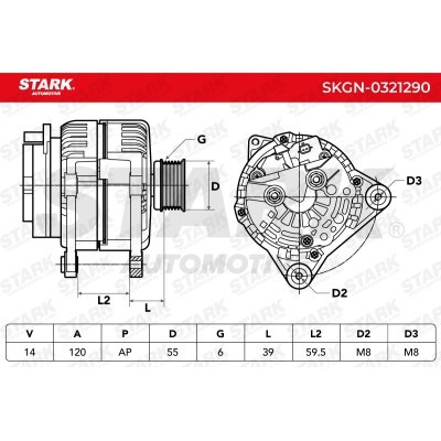 Alternator Stark SKGN-0321290 SKGN-0321290 - photo 5
