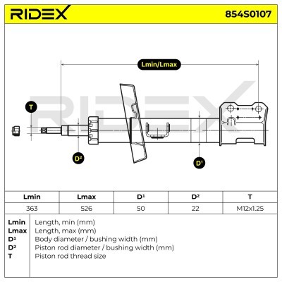 Shock Absorber RIDEX 854S0107 854S0107 - photo 9