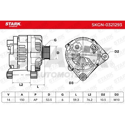 Alternator Stark SKGN-0321293 SKGN-0321293 - photo 7