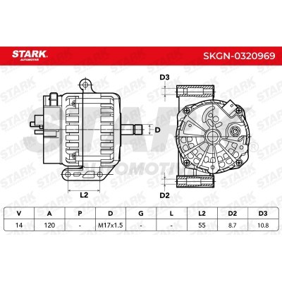 Alternator Stark SKGN-0320969 SKGN-0320969 - photo 6