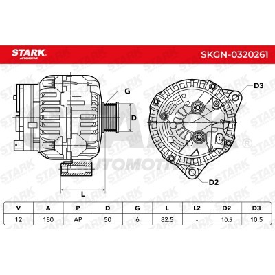 Alternator Stark SKGN-0320261 SKGN-0320261 - photo 5