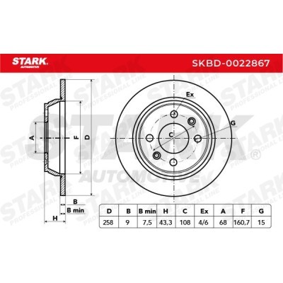 Brake Disc Stark SKBD-0022867 SKBD-0022867 - photo 3