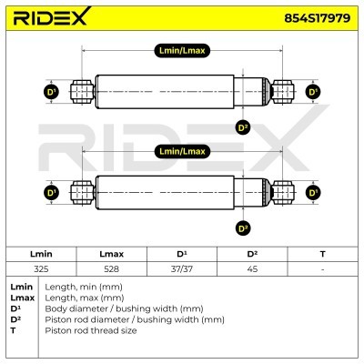 Shock Absorber RIDEX 854S17979 854S17979 - photo 8