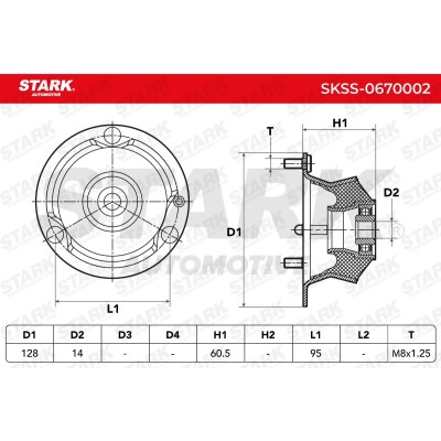 Strut Support Bearing Front Stark SKSS-0670002 SKSS-0670002 - photo 4