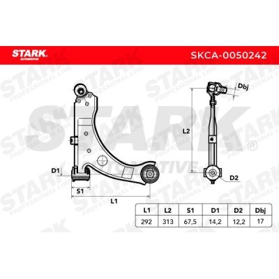Control Arm Stark SKCA-0050242 SKCA-0050242 - photo 4