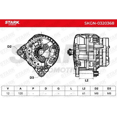 Alternator Stark SKGN-0320368 SKGN-0320368 - photo 5