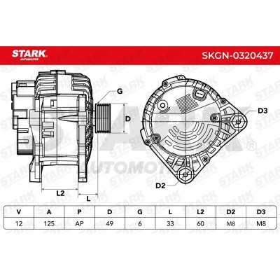 Alternator Stark SKGN-0320437 SKGN-0320437 - photo 7