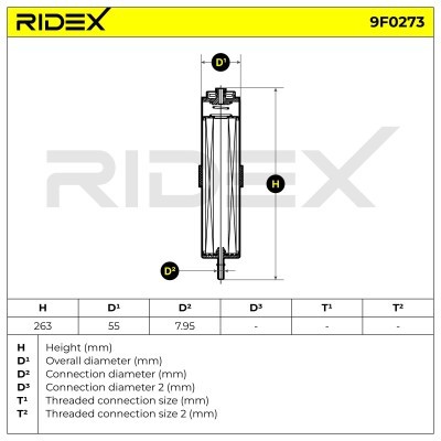 Fuel Filter RIDEX 9F0273 9F0273 - photo 5
