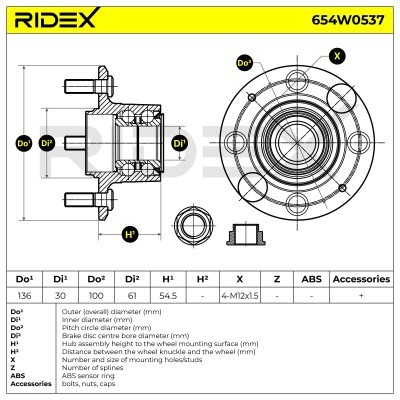 Wheel Bearing RIDEX 654W0537 654W0537 - photo 5