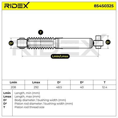 Shock Absorber RIDEX 854S0325 854S0325 - photo 8