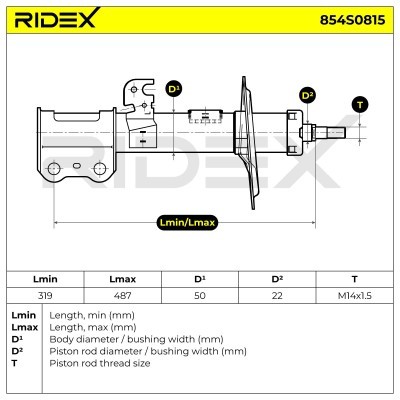 Shock Absorber RIDEX 854S0815 854S0815 - photo 6