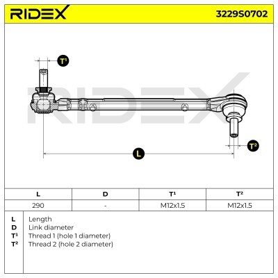 Stabilizer Link RIDEX 3229S0702 3229S0702 - photo 5