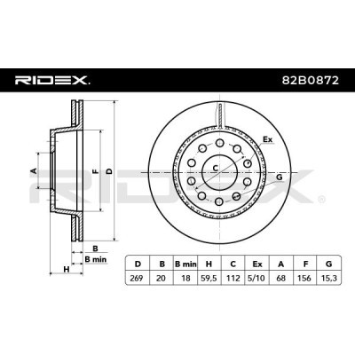 Brake Disc RIDEX 82B0872 82B0872 - photo 5