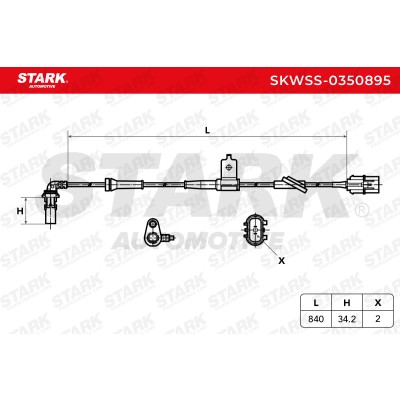 ABS Sensor Stark SKWSS-0350895 SKWSS-0350895 - photo 6