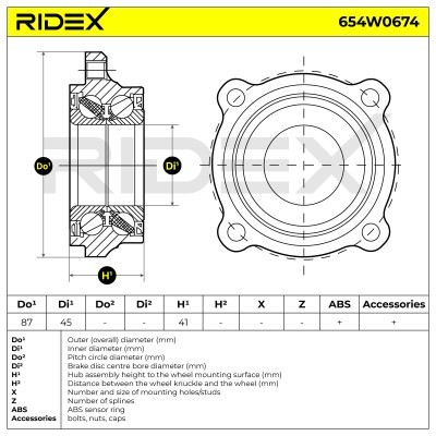 Wheel Bearing RIDEX 654W0674 654W0674 - photo 6