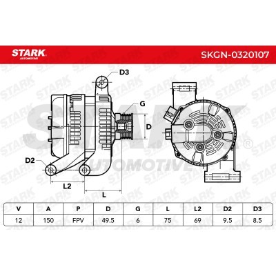 Alternator Stark SKGN-0320107 SKGN-0320107 - photo 7
