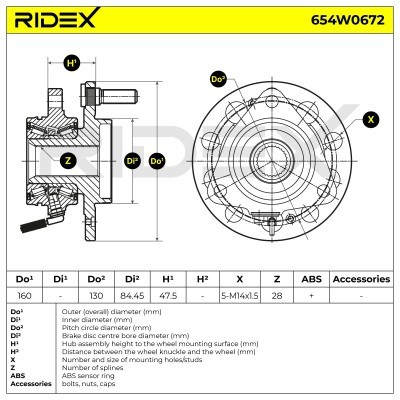 Wheel Bearing RIDEX 654W0672 654W0672 - photo 6