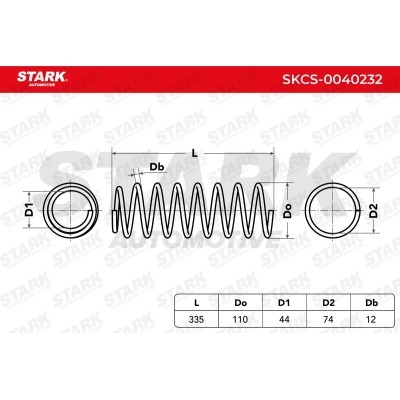 Suspension Spring Stark SKCS-0040232 SKCS-0040232 - photo 5
