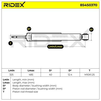 Shock Absorber RIDEX 854S0370 854S0370 - photo 4