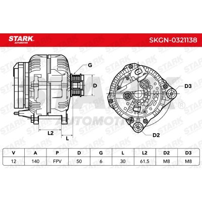 Alternator Stark SKGN-0321138 SKGN-0321138 - photo 5