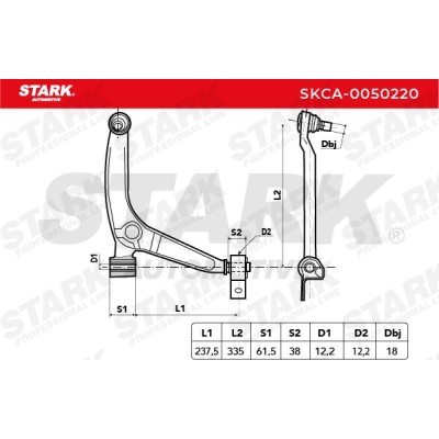Control Arm Stark SKCA-0050220 SKCA-0050220 - photo 7
