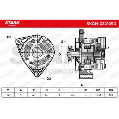 Alternator Stark SKGN-0321090 SKGN-0321090 - photo 5