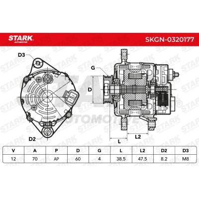 Alternator Stark SKGN-0320177 SKGN-0320177 - photo 5