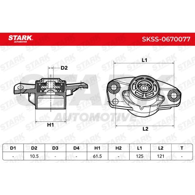 Strut Support Bearing Front Stark SKSS-0670077 SKSS-0670077 - photo 4