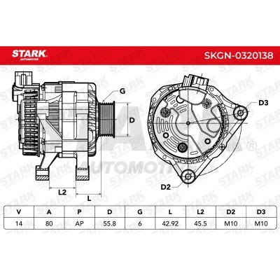 Alternator Stark SKGN-0320138 SKGN-0320138 - photo 6