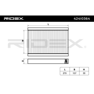 Cabin Air Filter RIDEX 424I0364 424I0364 - photo 6