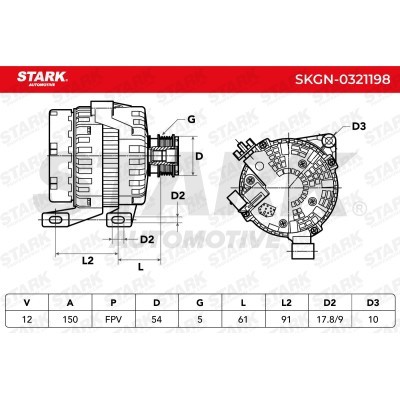 Alternator Stark SKGN-0321198 SKGN-0321198 - photo 7