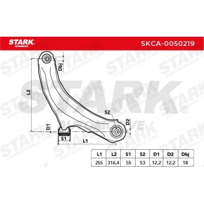 Control Arm Stark SKCA-0050219 SKCA-0050219 - photo 3