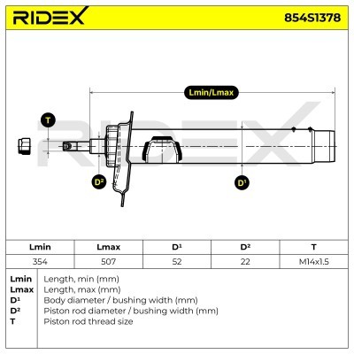 Shock Absorber RIDEX 854S1378 854S1378 - photo 8
