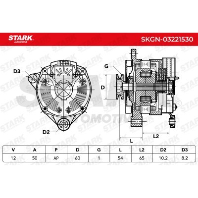 Alternator Stark SKGN-03221530 SKGN-03221530 - photo 5