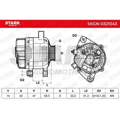 Alternator Stark SKGN-0321043 SKGN-0321043 - photo 10