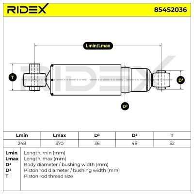 Shock Absorber RIDEX 854S2036 854S2036 - photo 8