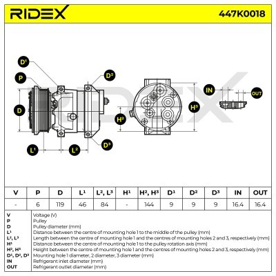 Compressor, Air Conditioning CHEVROLET CRUZE 447K0018 - photo 9