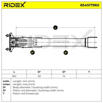 Shock Absorber RIDEX 854S17960 854S17960 - photo 9