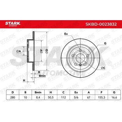 Brake Disc Stark SKBD-0023832 SKBD-0023832 - photo 5