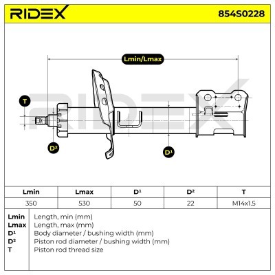 Shock Absorber RIDEX 854S0228 854S0228 - photo 4