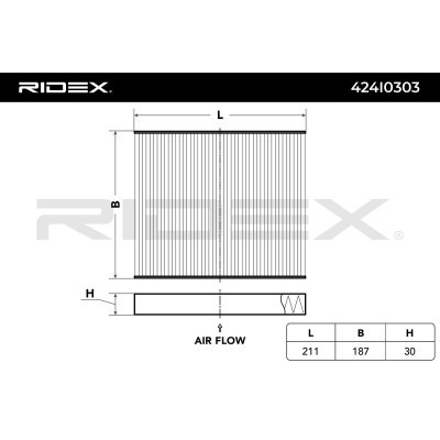 Cabin Air Filter RIDEX 424I0303 424I0303 - photo 4
