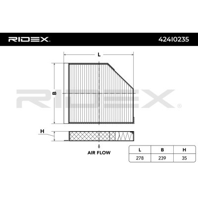 Cabin Air Filter RIDEX 424I0235 424I0235 - photo 3